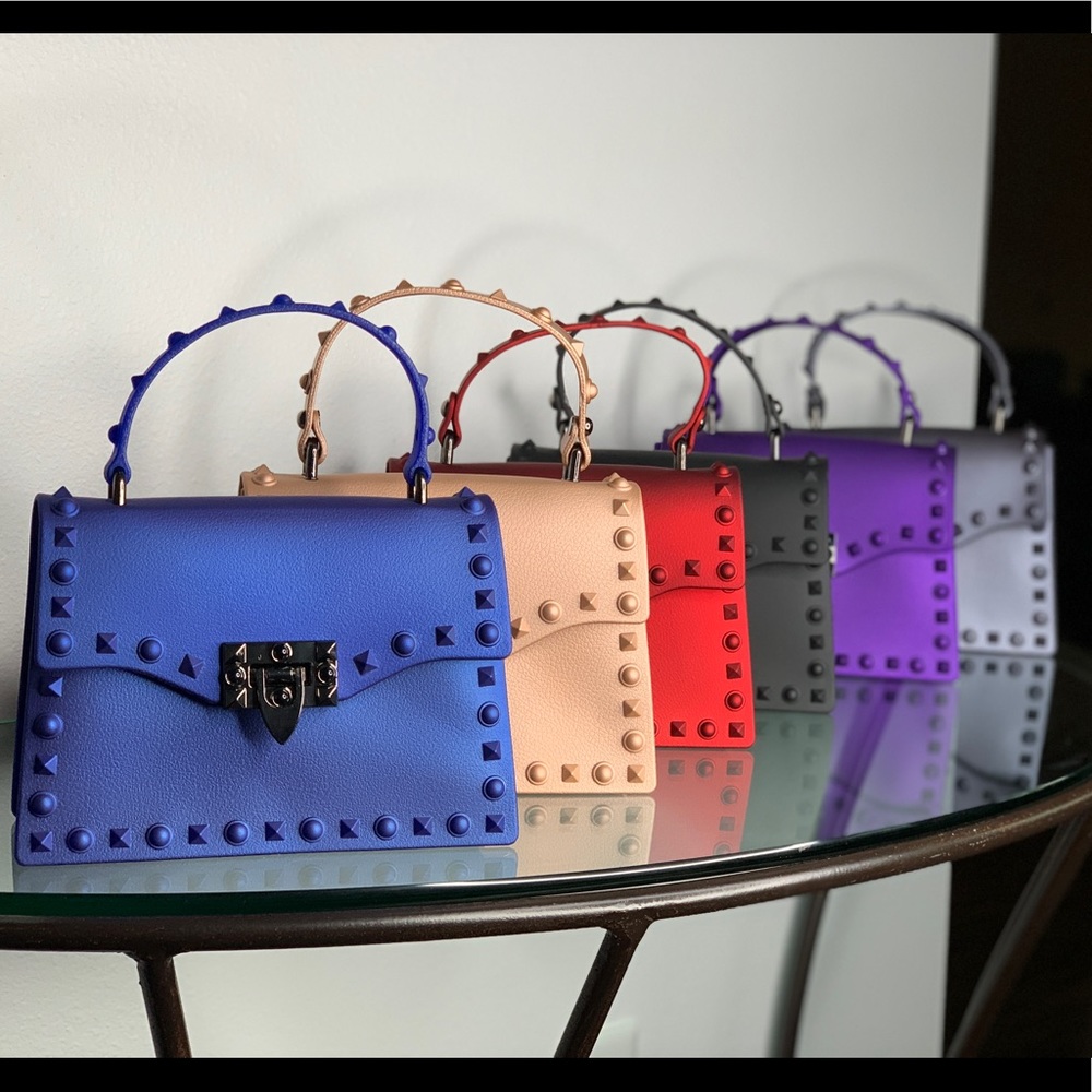 🔥NEW  Stunning Shoulder Bag Fashion Studs …
